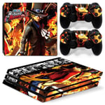 Kit De Autocollants Skin Decal Pour Console De Jeu Ps4 Pro Corps Entier One Piece Horizon,T1tn-P4pro-1393