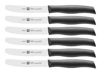 ZWILLING Set de Couteaux de Petit-Déjeuner (6 Pièces), Lames : 12 cm, Acier Spécial Inoxydable/Manche Plastique, série Twin Grip