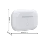 Ersättning för AirPod Pro trådlöst laddningsfodral 660 mAh Fodral Stöd för trådlös laddning - Vit