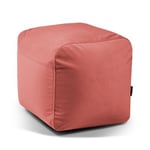 Plus 50 Barcelona sittpuff sammet OEKO-TEX ® (Färg: Coral)