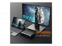 J5create Jtd568 - Dockningsstation - Thunderbolt 4 - 2 X Hdmi, 2 X Dp - 2.5Gbe, 1Gbe - 135 Watt - Eu