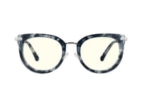 Gunnar Optiks Lah-05209, Kvinna, Rund, Klassisk, Blå, Vit, Nylonpolymer, 5,1 Cm