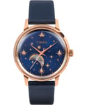 Timex Blue Womens Analogue Watch Celestial Automatic TW2W21300