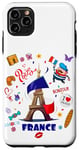 iPhone 11 Pro Max Vive La France - I Love Paris Eiffel Tower Graphic Design Case