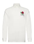 Classic Fit Jersey Graphic Rugby Shirt Tops Polos Long-sleeved White Polo Ralph Lauren