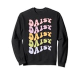 Daisy First Name I Love Daisy Girl Boy Groovy Birthday Sweatshirt