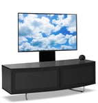 Homeology Caru Gloss Black up to 65" Flat Screen TV Cabinet with Mounting Arm