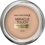 Max Factor Miracle Touch Foundation, New and Improved Formula, 45 Warm Almond