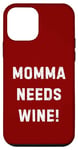Coque pour iPhone 12 mini Momma Needs Wine Check Foie Light Cocktails Beer Novelty