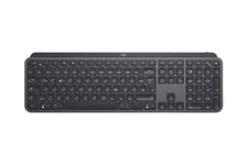 Logitech MX Keys Advanced Wireless Illuminated Keyboard - tastatur - QWERTZ - tysk - grafit Indgangsudstyr