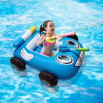 YEKKU Siège de piscine de luxe pour bébé - Jouet de plage - Bateau de pompier - Flotteur de piscine avec siège pistolet à eau intégré - Bateau pour enfants - Jouet d'été amusant pour la piscine