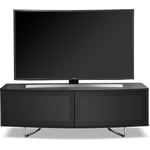 Homeology Caru Gloss Black BeamThru "D" Shape Design 32"-65" TV Cabinet