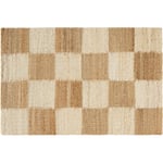Chess Dörrmatta 60x90 cm, Natural Jute / Off-white