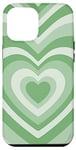 Coque pour iPhone 14 Pro Max Cute Latte Lover Sage Green Coffee Heart Pastel Latte