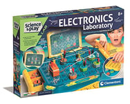 Clementoni 61548 Science&Play Play Electronic Lab-Educational and Scientific, Science Kids 8 Years, STEM Toys, Experiment Kit, English Version-Made in Italy, 7 x 45,1 x 31,1