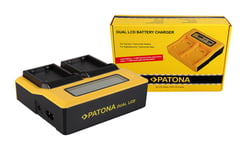 Patona Dual LCD USB Lader for Nikon ENEL14 EN-EL14 150607622
