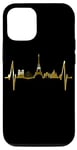 Coque pour iPhone 14 Pro Paris Skyline Battement de Cœur I Love Tour Eiffel Amour