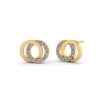 Smykkekæden 8 Karat Guld Stiftörhängen Med Zirconia ORSB035YG8