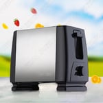 220V 750W 2 Slice Wide Slot Toaster w/ 6 Settings Fast Quick Toast Black EU Plug