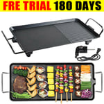 Electric Teppanyaki Table Grill Griddle BBQ Hot Plate Non-stick Barbecue Pan
