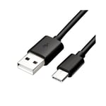 Hellfire Trading For Samsung Galaxy Tab S5e Black USB Power Charger Cable Cord Lead