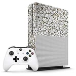 Xbox One S White Pebbles Console Skin/Cover/Wrap for Microsoft Xbox One S