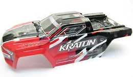 ARRMA ARA406156 Body Painted Red w/Decals: Kraton 6SBLX