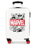Disney Suitcase 3681761 Comic Marvel Trolley Synthetic White