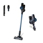 Tower T513012AT VL100 Optimum Cordless 3-in-1 Pole Vacuum Cleaner with HEPA 12 Filter, 1L Dust Tank, 11Kpa, 29.6V, Dark Blue & Black