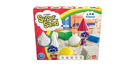 SUPER SAND 383324.208 Classic-Super Soft Magic Sand for Kids Aged 3 and up, White, 26.7 x 5.2 x 26.7 Centimeters