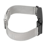 Mesh Strap With Black Bumper Case Replacement Fit For Mi Band 7 Pro(Silver ) BST