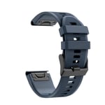 Eariy silicone quick-release wristband, compatible with Garmin Fenix 6X / Fenix 6X Pro, wear resistance and deformation resistance, suitable for all occasions., navy