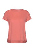 Technical Loose Tee Sport T-shirts & Tops Short-sleeved Coral Casall