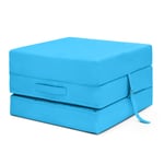 Ready Steady Bed Turquoise Water Resistant Fold Out Z Bed Chair Guest Mattress
