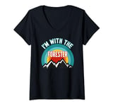 Womens I'm With The Forester V-Neck T-Shirt