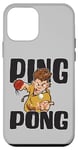 Coque pour iPhone 12 mini Table Tennis Tenue De Ping-pong Joueur De Tennis De Table