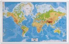 Skrivunderlägg Världskarta 590 x 390 mm