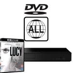 Panasonic Blu-ray Player DP-UB150EB-K MultiRegion for DVD includes Lucy UHD