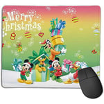Merry Christmas Mi1Ckey Mouse Pads With Non-Slip Rubber Base, Mousepads With Stitched Edges, Mouse Pad,25X30 Cm