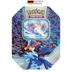 Pokémon Jeu de cartes à collectionner : Tin Box Paldea Partner : Bailonda-ex (1 carte promo holographique et 4 packs boosters)