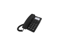 SPC Original, analog telefon, ansluten lur, 3 ingångar, svart