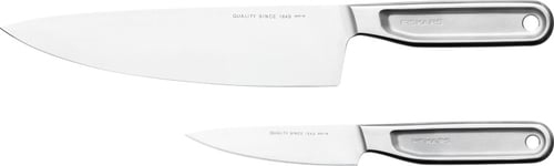 Fiskars All Steel Cook's knife set -kokinveitsisetti, kaksiosainen