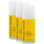 Moss & noor Noor After Workout Deodorant Light Mint 60 ml 3-pack