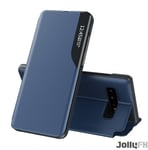 JollyFX Eco Läderfodral elegant fodral med bookcase med kickstand för Samsung Galaxy S10 Plus - Blå