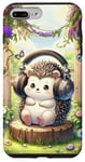 iPhone 7 Plus/8 Plus Kawaii Hedgehog Headphones: The Hedgehog's Playlist Case