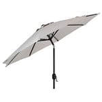 Brafab Cambre parasoll aluminium grå och tyg beige Ø250 cm