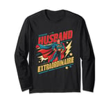 hubby hubba best husband of year king of my hearts family Long Sleeve T-Shirt