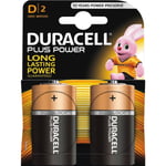 Duracell Plus Power D Batteries, 2pk