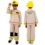 Pretend to Bee Costume de pompier de qualité supérieure pour enfants de 3 à 5 ans - Déguisement pour enfants et tout-petits - Déguisement pour filles et garçons, unisexe - Jeu de rôle pour enfants