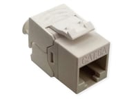 Roline Keystone Jack, Cat.6A (Class Ea), Rj-45, Utp, Verktygsfritt, Slim Och Short, Vit